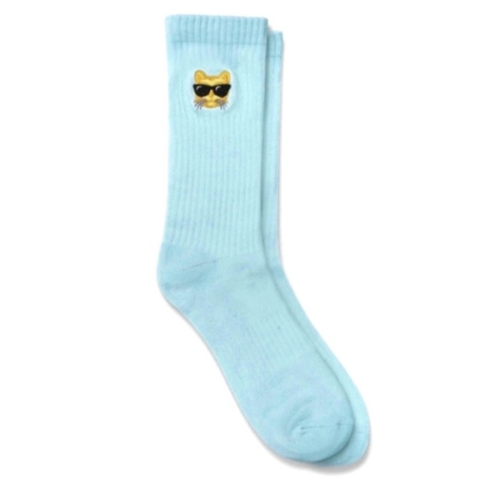 CAT EMOJI WITH SUNGLASSES SOCKS - Picture 2 of 6